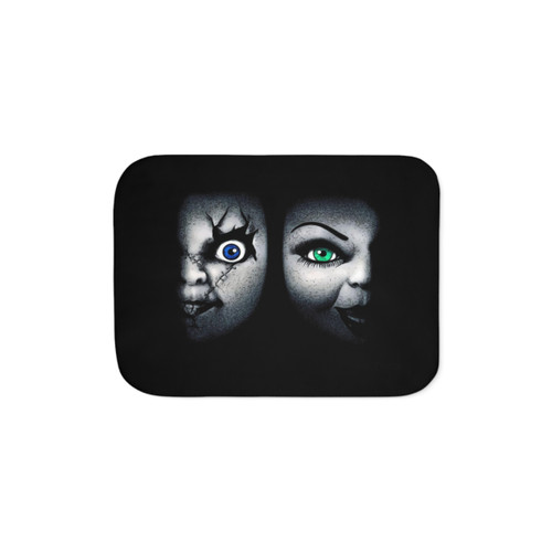 Chucky Sherpa Blanket - Bride of Chucky Horror Movie Merchandise