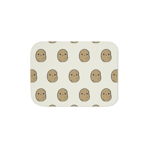 Cute Potatoes Sherpa Blanket