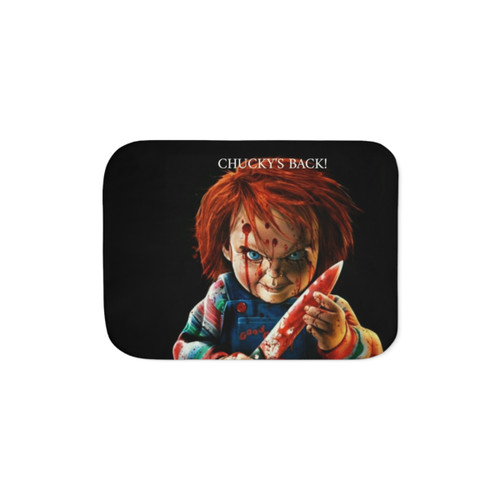 Chucky Sherpa Blanket - Soft and Cozy Horror Themed Blanket