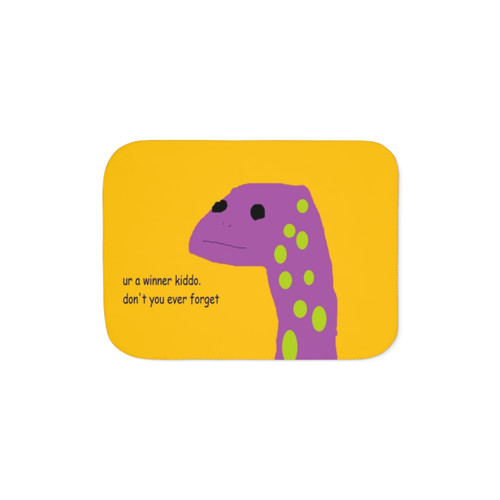 Motivational Lizard Sherpa Blanket