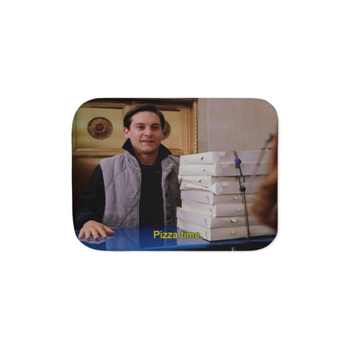 Pizza Time Sherpa Blanket with Marvel Comics Superhero Design