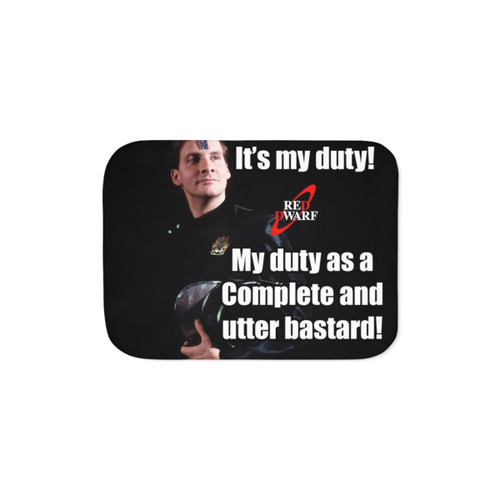 Rimmer Sherpa Blanket - Red Dwarf Inspired Cozy Bedding