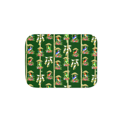 Tiki Room Birds Sherpa Fleece Blanket