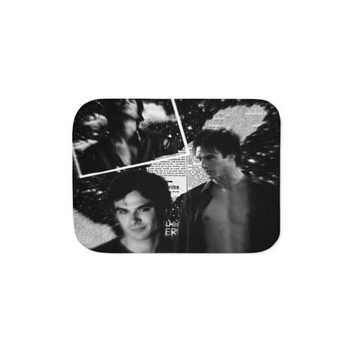 Ian Somerhalder Aesthetic Sherpa Blanket