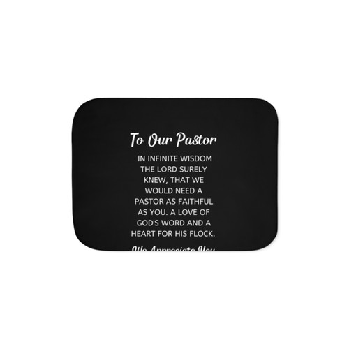 Soft Sherpa Blanket for Pastor Appreciation