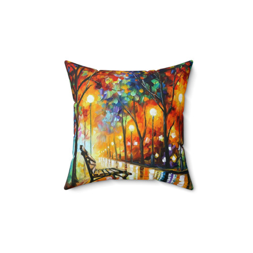 Autumn Landscape Pillow featuring Afremov's Artwork