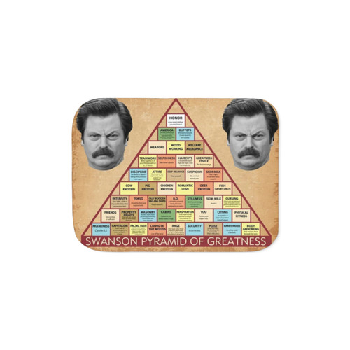 Swanson Sherpa Blanket - Soft, Cozy Parks & Rec Throw