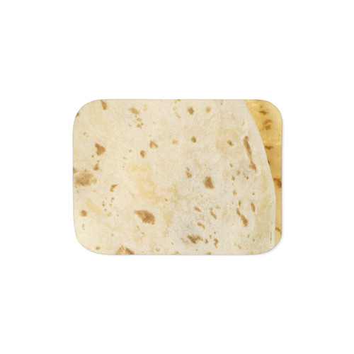 Flour Tortilla Burrito Taco Pattern Sherpa Blanket