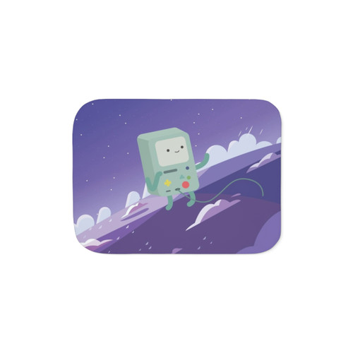 Floating BMO Adventure Time Sherpa Blanket