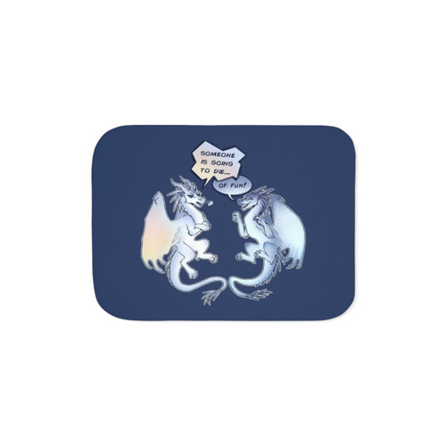 Wings of Fire Sherpa Blanket featuring Snowfall and Lynx