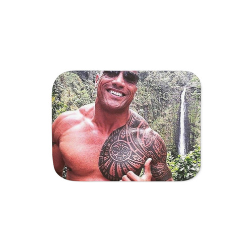 Dwayne Johnson Sherpa Throw Blanket