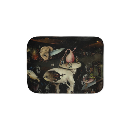 Hieronymus Bosch Sherpa Blanket - Hell, The Garden of Earthly Delights