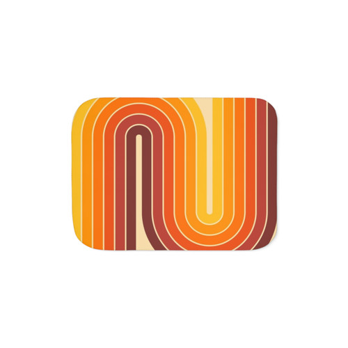 Retro Geometric 522 Sherpa Blanket