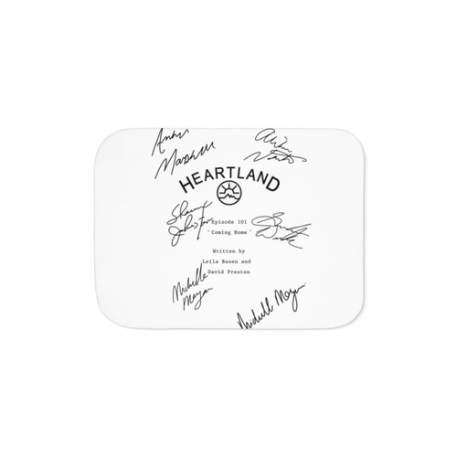 Heartland Script Sherpa Blanket