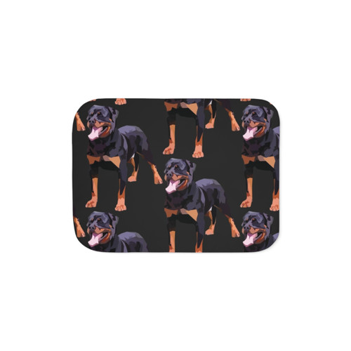 Cozy Rottweiler Sherpa Blanket