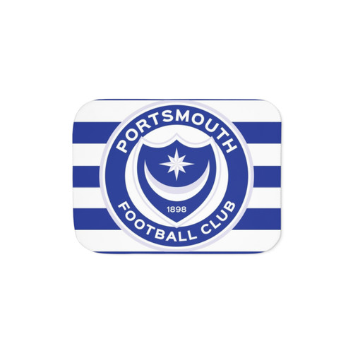 Portsmouth FC Sherpa Blanket - Cozy Football Club Merchandise