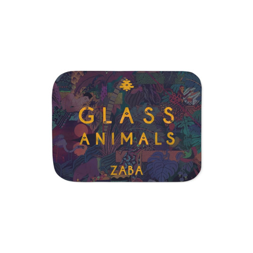 glass animals Sherpa Blanket with Trippy Album Art Design