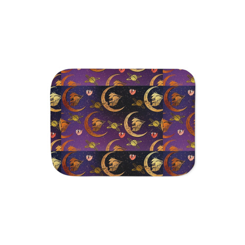 Treasured Planets Sherpa Blanket - Cozy Fantasy Themed Throw Blanket