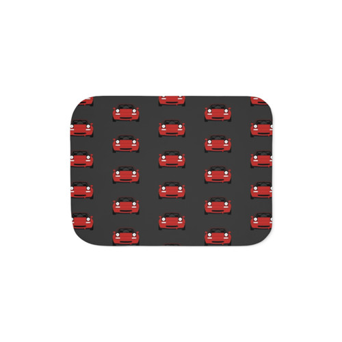 Miata Racecar Sherpa Blanket for Auto Enthusiasts