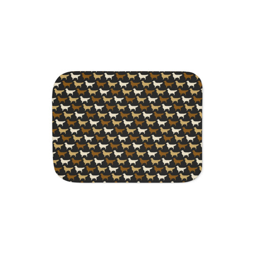 Golden Retriever Dog Breed Silhouette Sherpa Blanket