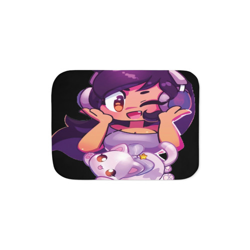 Cozy Aphmau Cat Sherpa Blanket