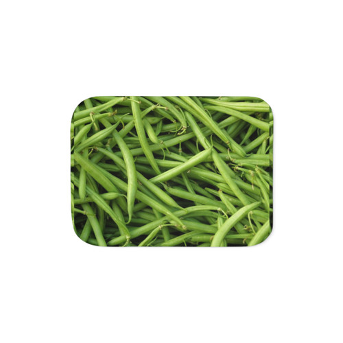 Green Beans Sherpa Blanket