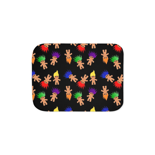 Colorful Troll Dolls Sherpa Blanket