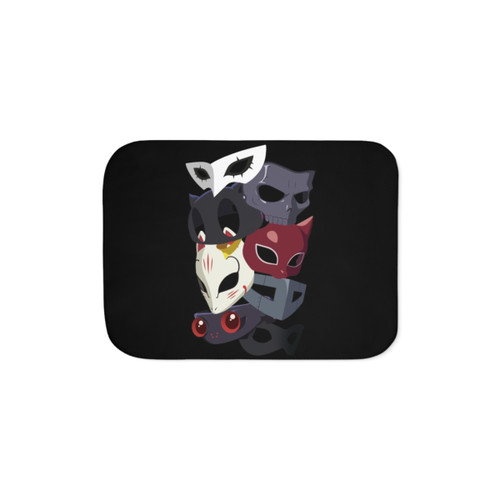 Thieves Masks Sherpa Blanket - Anime and Gaming Themed Design