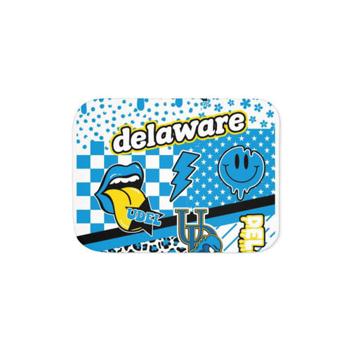 Delaware Sherpa Fleece Blanket