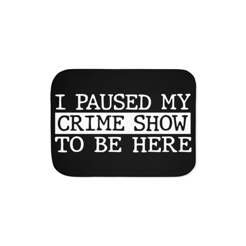 Cozy Sherpa Blanket for True Crime Fans