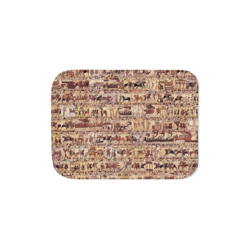 Bayeux Tapestry Sherpa Blanket - Cozy Throw Blanket