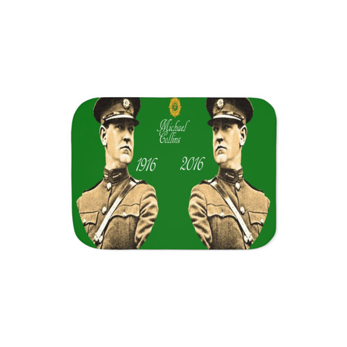 Soft and Cozy Sherpa Blanket Featuring Irish Icon Michael Collins