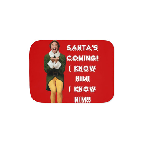 Elf Movie Sherpa Blanket - Cozy Christmas Throw with Buddy the Elf