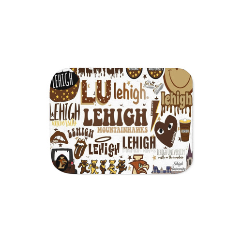 Soft Sherpa Throw Blanket in Lehigh Mountain Hawks Colors