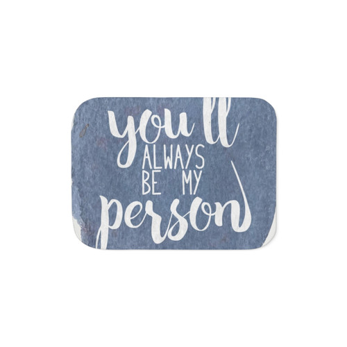 Soft Sherpa Blanket with Watercolor Typography Quotes