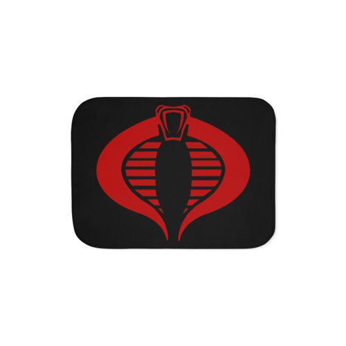 GI Joe Cobra Enemy Logo Sherpa Throw Blanket