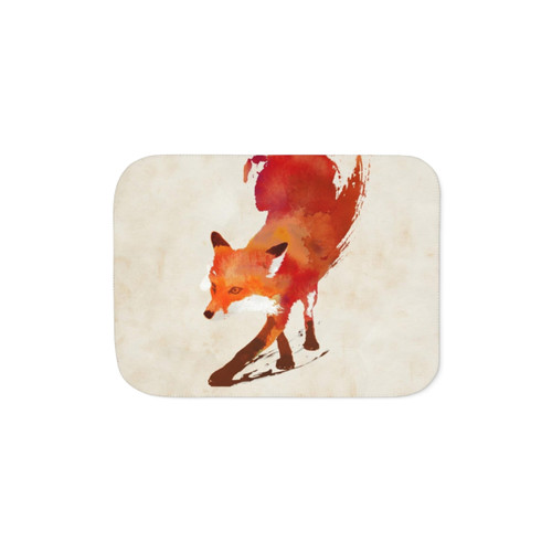 Vulpes Vulpes Sherpa Blanket - Cozy Nature-Inspired Throw