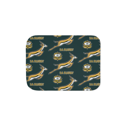 Vintage Springbok Logo Sherpa Blanket