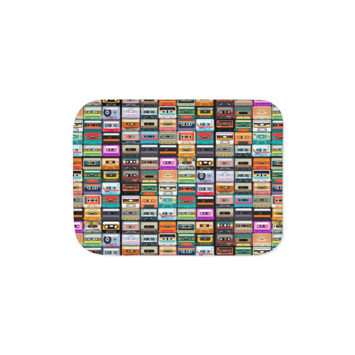 Retro cassette tape Sherpa blanket