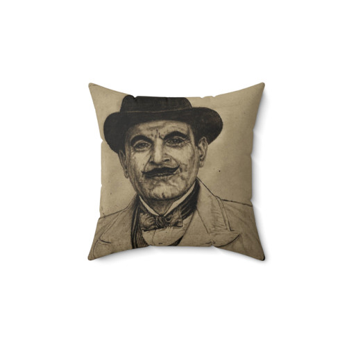 Hercule Poirot Inspired Pillow Featuring David Suchet