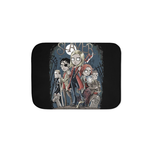 Slayer Sherpa Blanket - Buffy the Vampire Slayer Inspired Soft and Cozy Throw Blanket