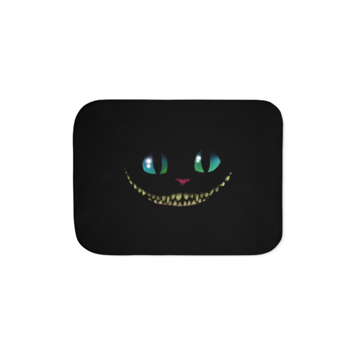 Alice in Wonderland Cat Sherpa Blanket