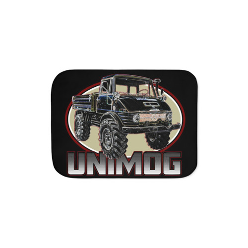 Unimog Sherpa Blanket with Retro Automotive Graphic