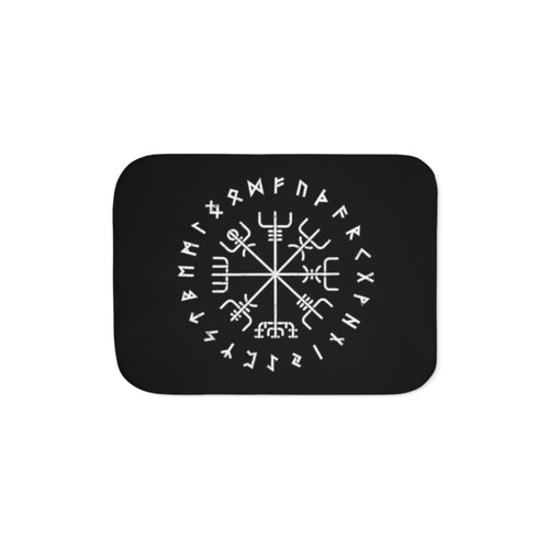 Viking Norse Protection Compass Sherpa Blanket