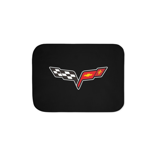 Corvette Logo Sherpa Blanket