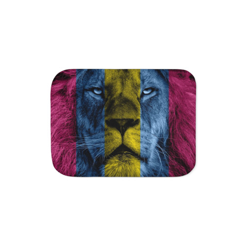 Aston Villa Lion Sherpa Blanket