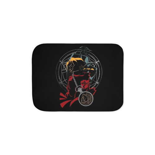 Sherpa Blanket with Full Metal Alchemist Design