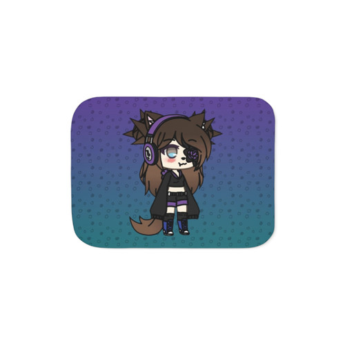 Gacha Life Series - Karin the Strange Goth Girl Sherpa Blanket