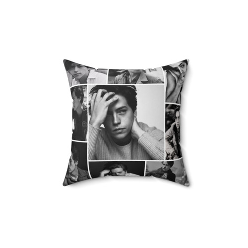 Cole Sprouse Black and White Pillow - Riverdale Aesthetic