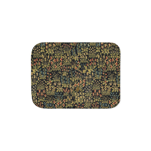 Mythical Floral Pattern Sherpa Blanket